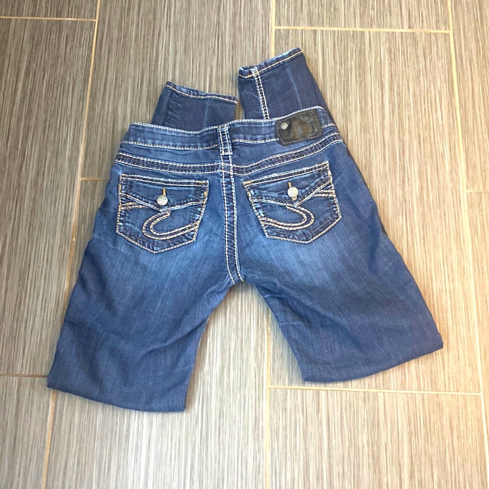 Silver Skinny Jeans Size 26